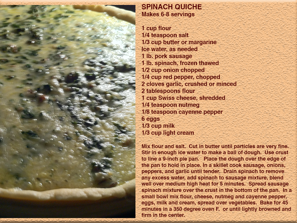 Spinach Quiche